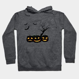 Halloween Season Scary Pumking Evil Tree Hoodie